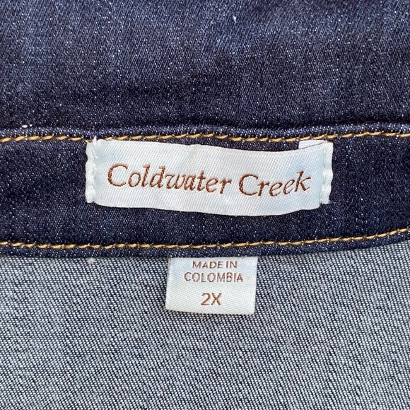 Coldwater Creek Embroidered Denim Jacket - Picture 3 of 8